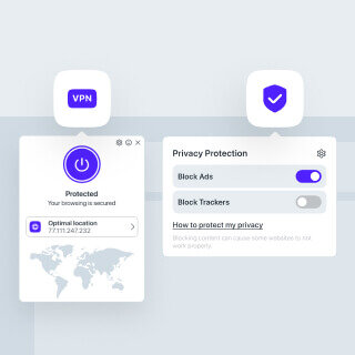Opera 官方免费 VPN 移动端产品画面